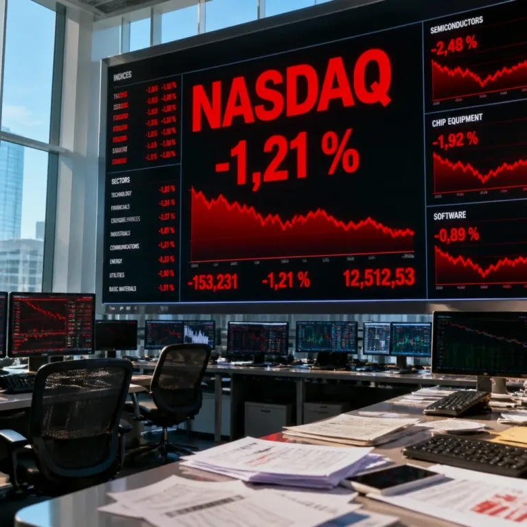 Semi‑conducteurs : la tech pèse sur Wall Street, le Nasdaq recule nettement