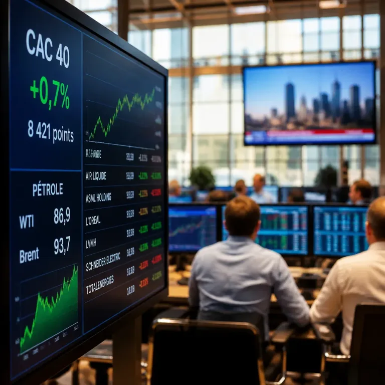 Le CAC 40 grimpe avant la BCE, soutenu par Wall Street malgré la remontée du pétrole