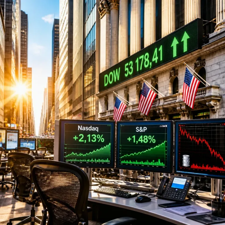 Le Dow Jones atteint un nouveau sommet, Wall Street portée par la tech et la chute du pétrole