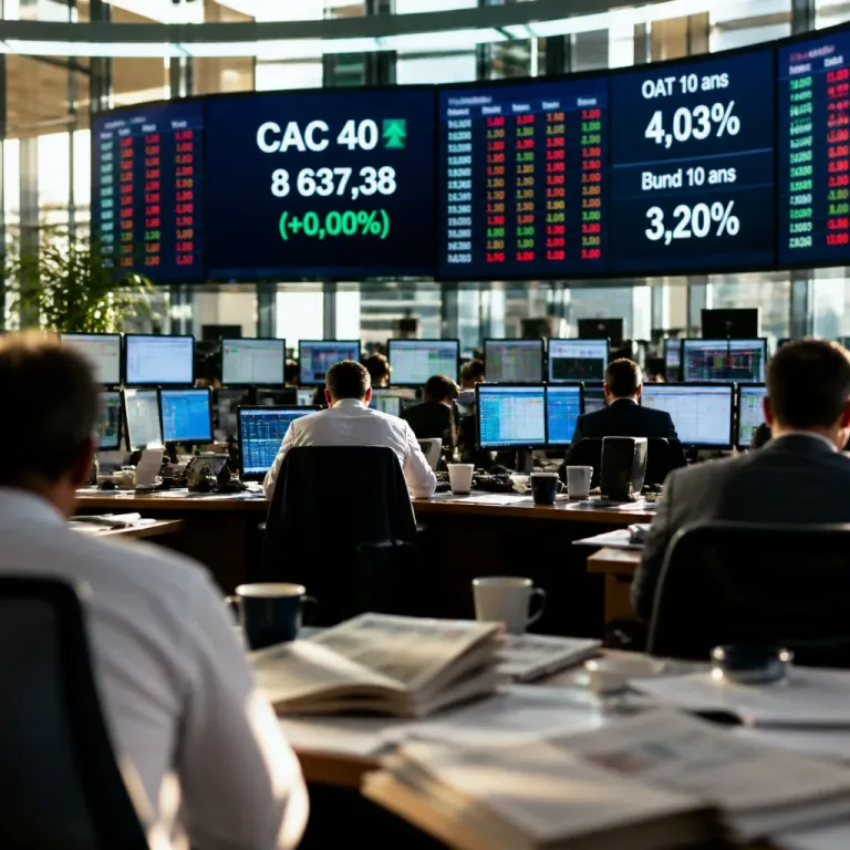 Le CAC 40 stagne à l'ouverture alors que le marché réévalue la trajectoire des taux