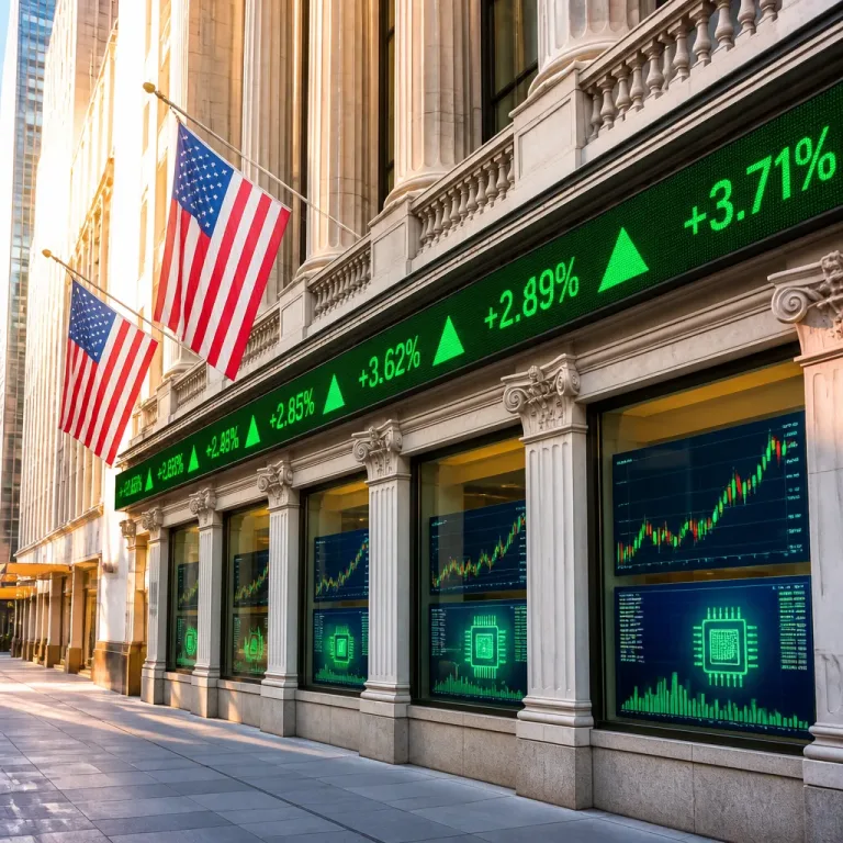Wall Street repart à la hausse, les semi‑conducteurs tirent les indices vers le haut
