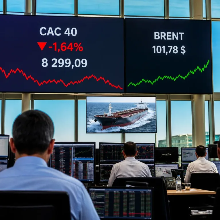 Le CAC 40 plonge de 1,64% : la remontée du pétrole et STMicroelectronics pèsent lourd