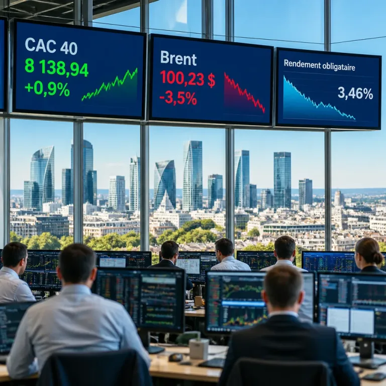 Le CAC 40 rebondit, stimulé par la chute du pétrole et la détente des taux