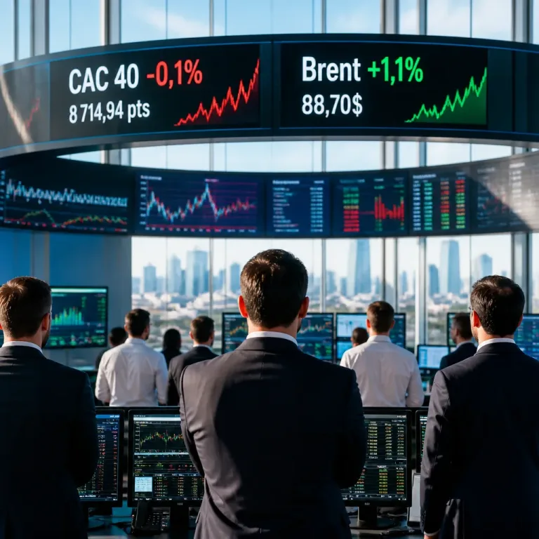 Le CAC 40 termine en léger repli, prudence des marchés face aux tensions au Moyen‑Orient