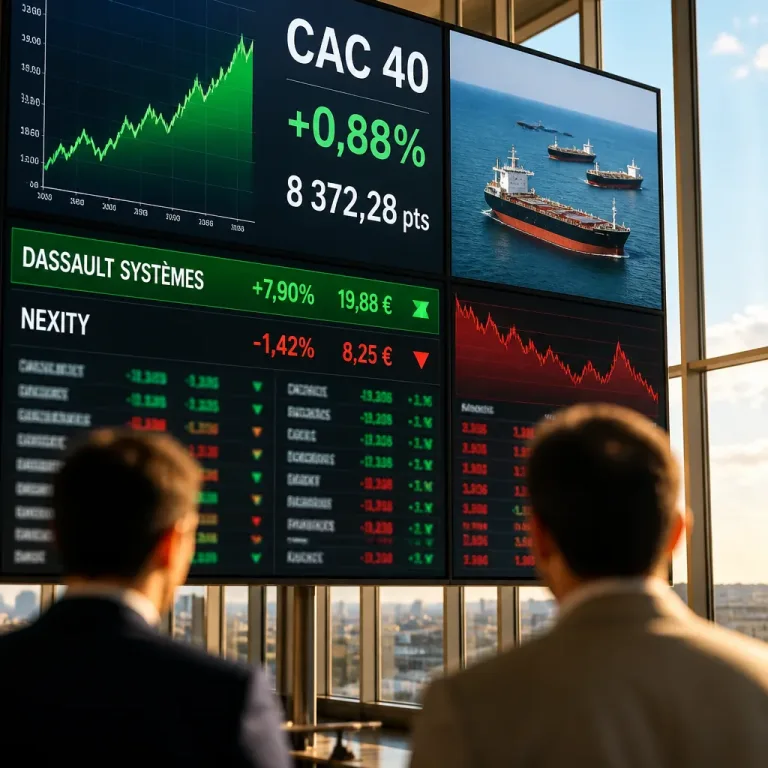 Le CAC 40 reprend de la hauteur après le reflux du pétrole, Dassault Systèmes en tête