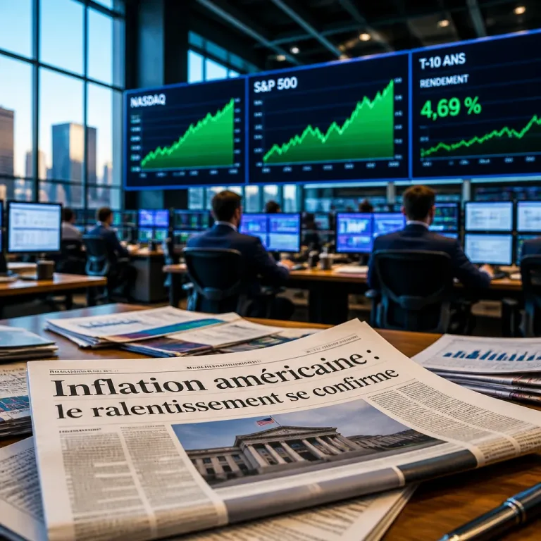 Wall Street en hausse après un CPI américain plus calme, la Fed gagne du temps