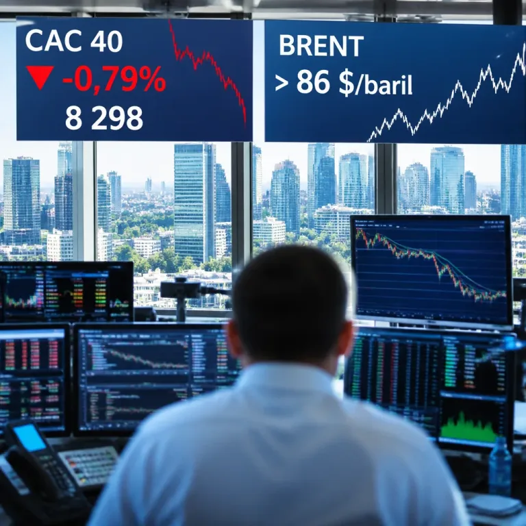 Tensions Washington‑Téhéran : le CAC 40 recule, le pétrole repasse au‑dessus de 86 $/baril