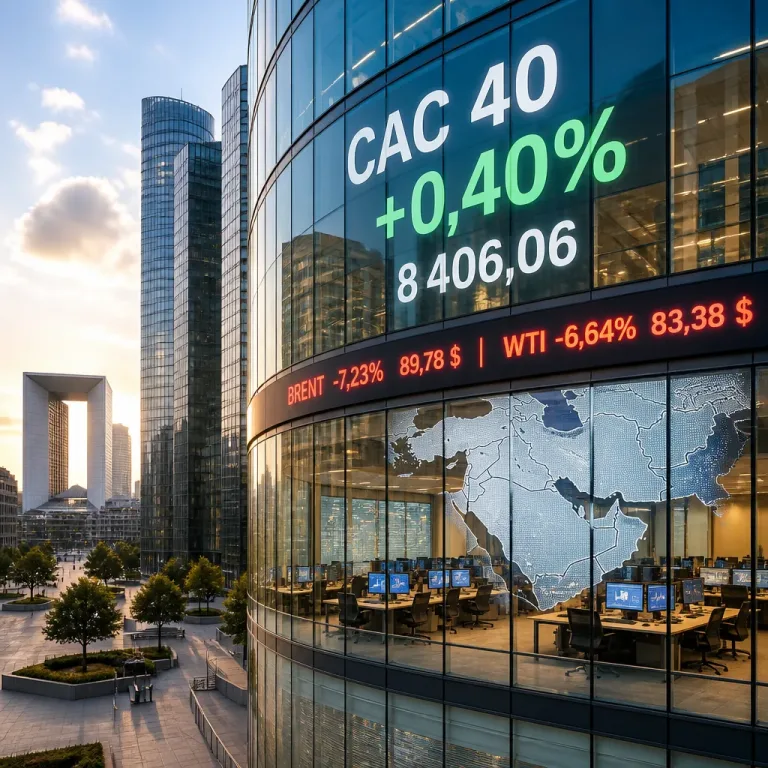 Le CAC 40 rebondit grâce à la chute du pétrole et l'accalmie géopolitique en Iran