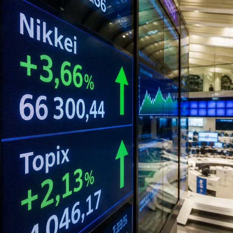 Nikkei : rebond marqué de 3,66 %, Topix en hausse de 2,13 %