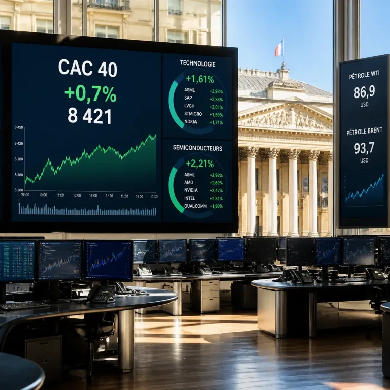 Le CAC 40 bondit avant la décision de la BCE, l'IA soutient Wall Street malgré la remontée du pétrole