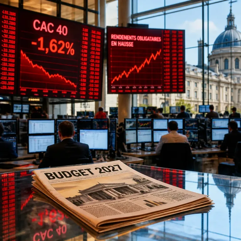 Les Bourses européennes replongent, le CAC 40 cède 1,62% sous la pression des taux