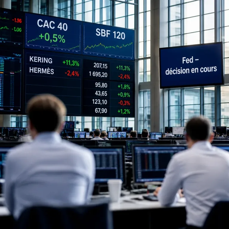 Le CAC 40 progresse, porté par un bond de Kering tandis que la Fed concentre l'attention