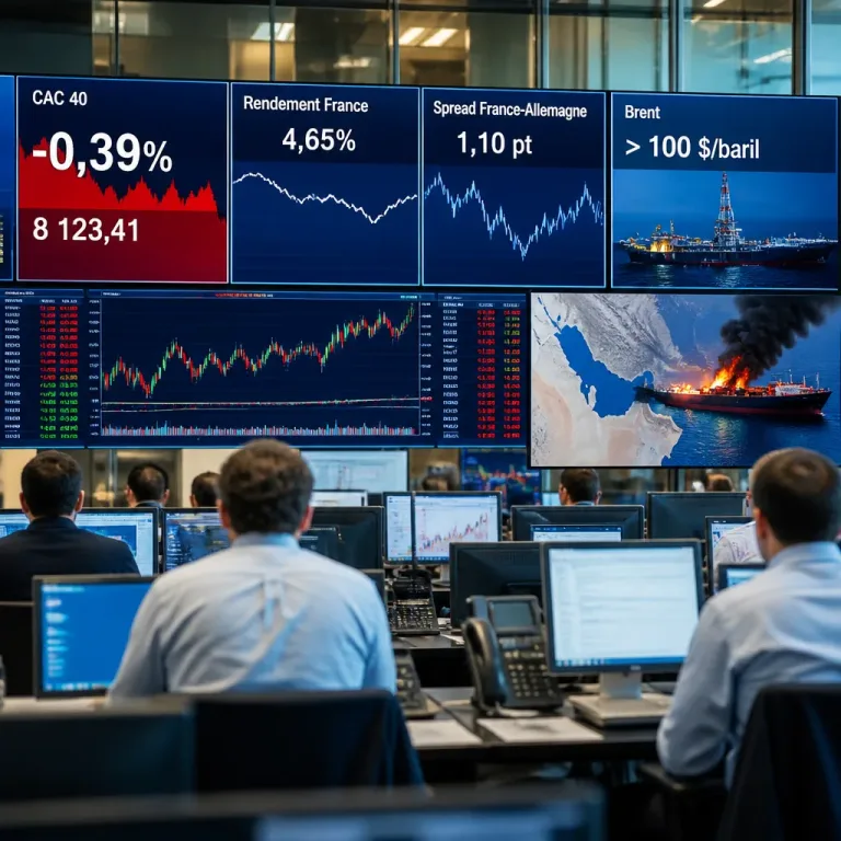 Le CAC 40 recule tandis que le rendement de la dette française bondit au plus haut depuis 2008