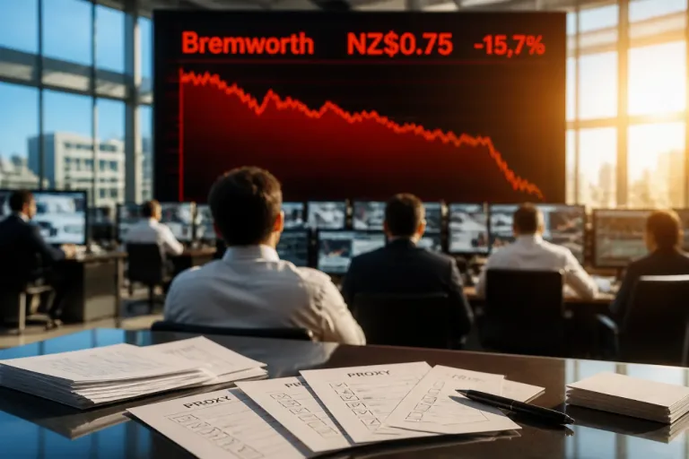 Bremworth : le titre plonge de 15,7 % après le rejet annoncé de son rachat