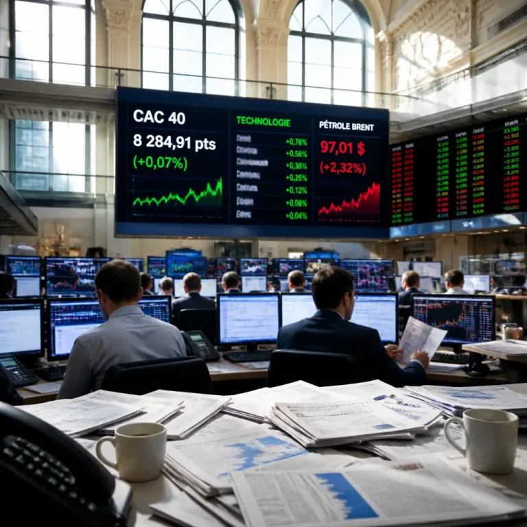 La Bourse de Paris hésite : petits gains technos face à la hausse persistante des prix de l'énergie