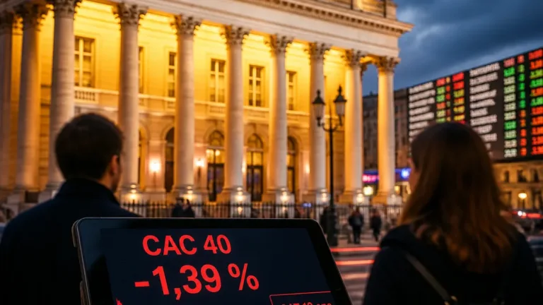 La Bourse de Paris recule; le taux à dix ans de la France franchit de nouveau 5%