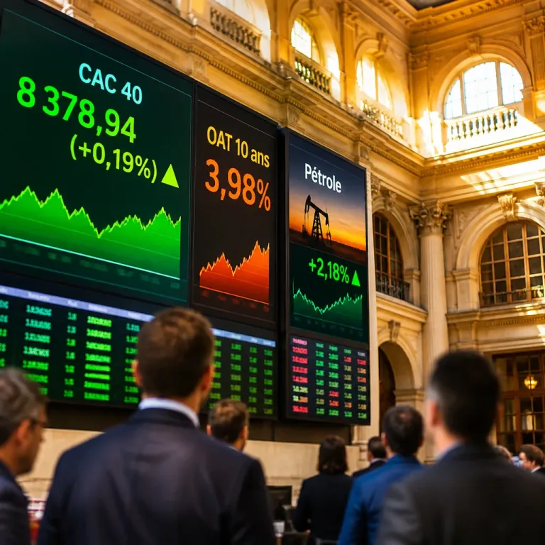 La Bourse de Paris progresse légèrement tandis que le rendement du 10 ans frôle 4%