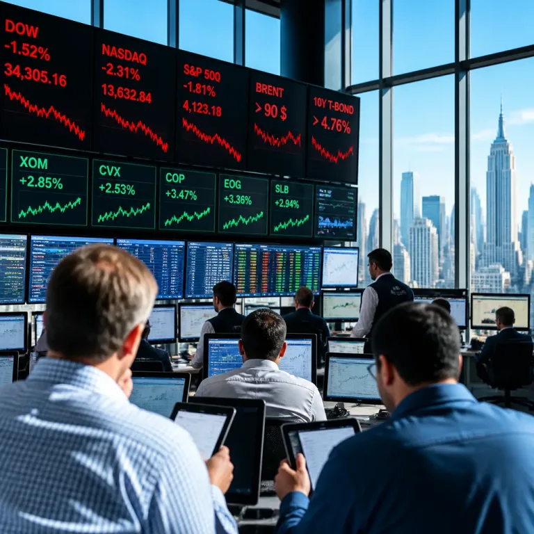 Wall Street hésite après la reprise des frappes entre Washington et Téhéran, le pétrole repasse au‑dessus de 90 $
