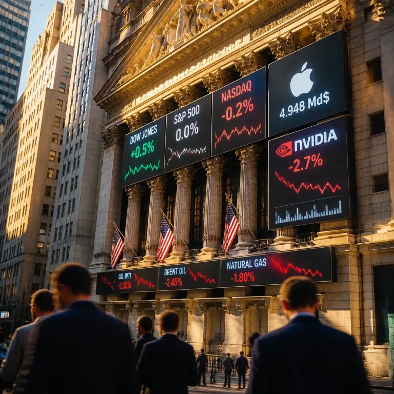 Wall Street hésite après la trêve avec l'Iran; Apple redevient la première capitalisation mondiale