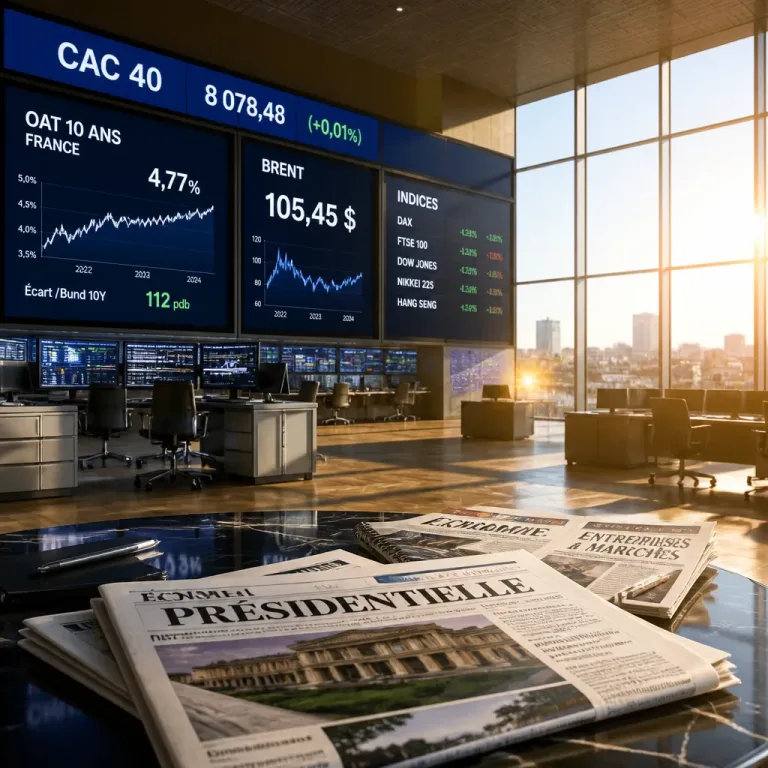 Le CAC 40 reste en statu quo alors que l'écart de taux français atteint un pic depuis 2012