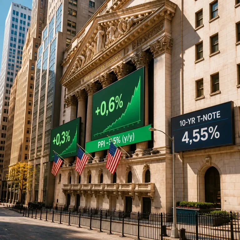 Wall Street progresse après un net ralentissement de l'inflation producteur aux États-Unis