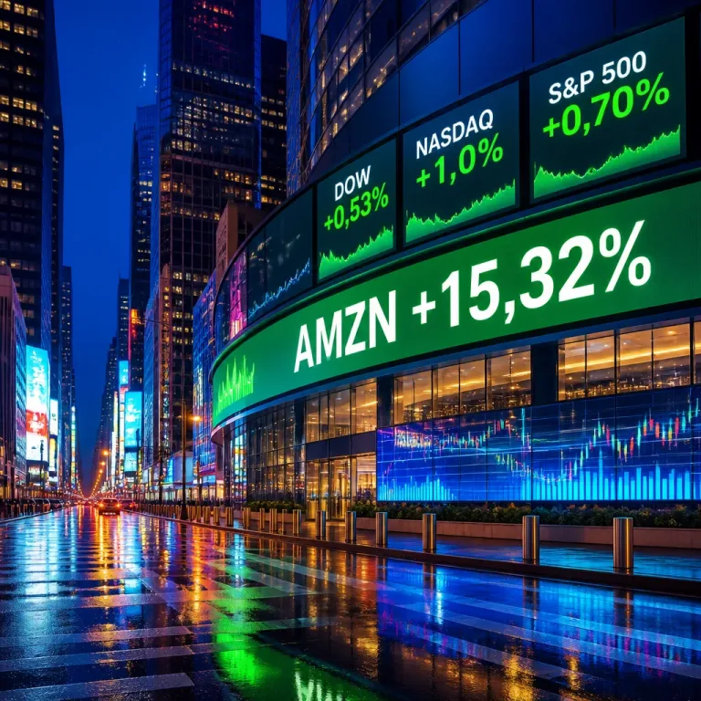 Wall Street termine en hausse, Amazon grimpe vivement après des résultats jugés solides