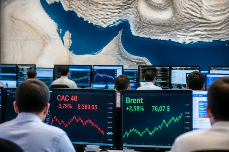 CAC 40 en repli après l'escalade entre États‑Unis et Iran, le pétrole repart à la hausse