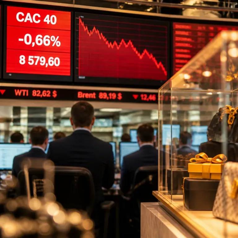 Le CAC 40 repasse dans le rouge, le luxe pèse sur la Bourse de Paris
