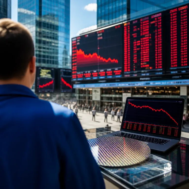 Wall Street recule : la chute des semi‑conducteurs pèse sur la tech et les indices