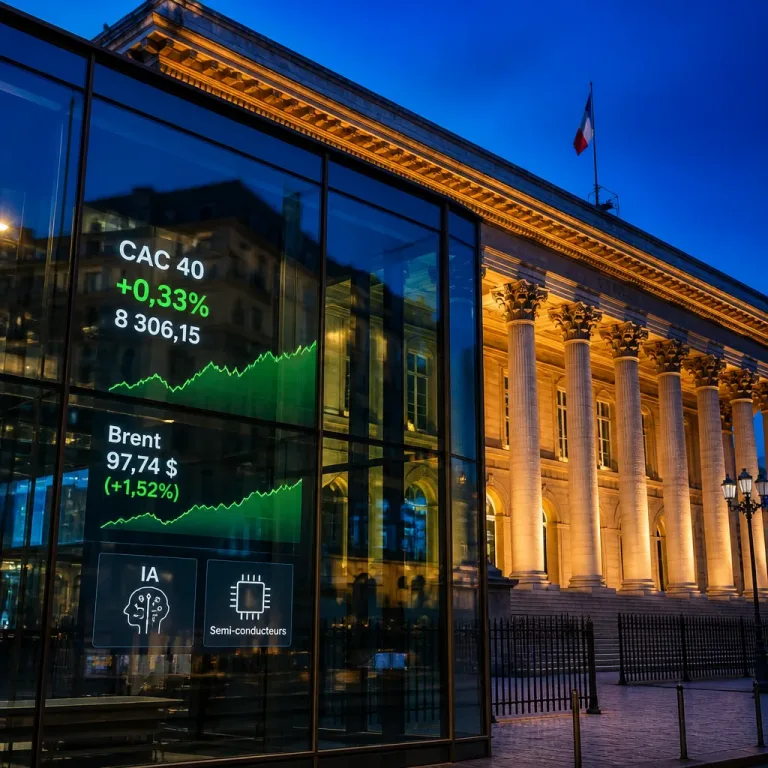 Le CAC 40 progresse légèrement soutenu par l’énergie et un regain pour l’IA