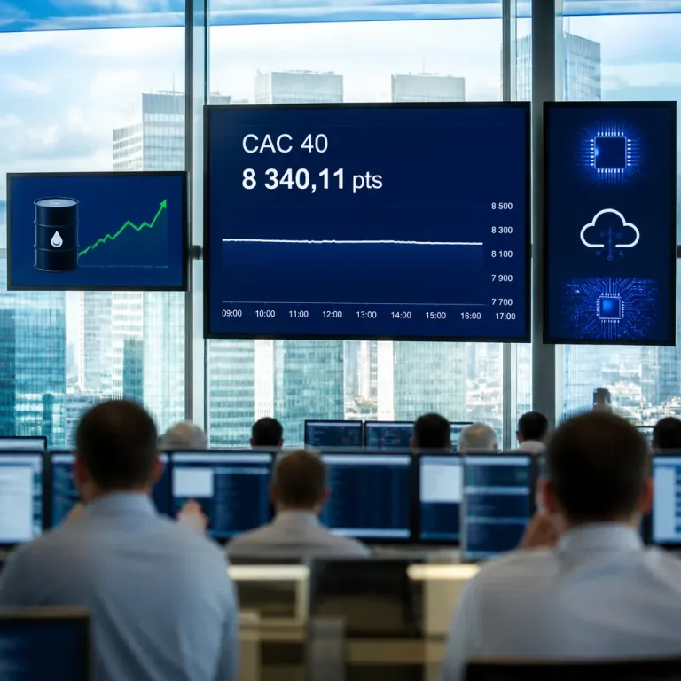 Le CAC 40 termine à l'équilibre, attentiste avant la BCE et sous pression géopolitique