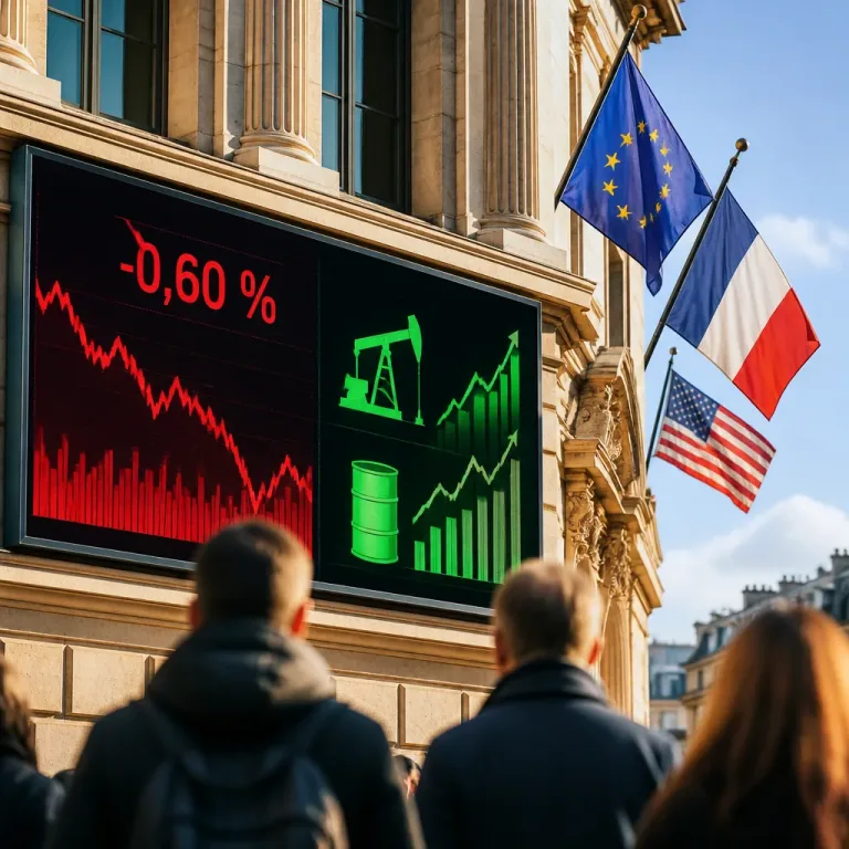 Les marchés européens hésitent : Paris recule de 0,60% sous l'effet du pétrole et des incertitudes