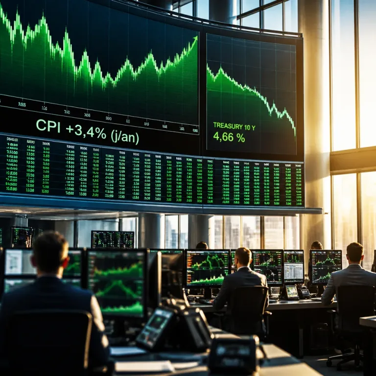 Légère détente de l'inflation américaine: Wall Street hausse et rendements en baisse