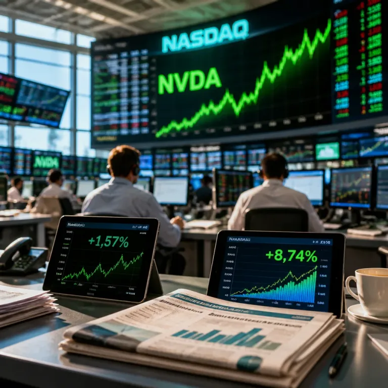 Les résultats et perspectives de Nvidia dopent Wall Street, le Nasdaq en tête