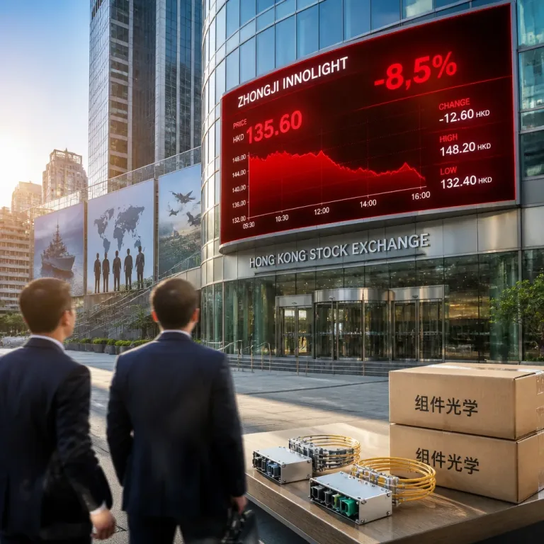 Zhongji InnoLight plonge après une IPO record à Hong Kong, reflet des tensions technologiques sino-américaines