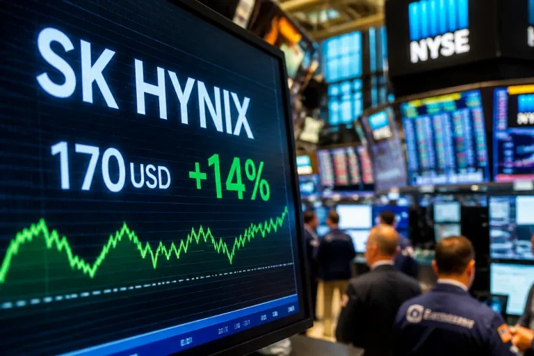 SK hynix débute à Wall Street à 170 $ après une ouverture en hausse de 14%
