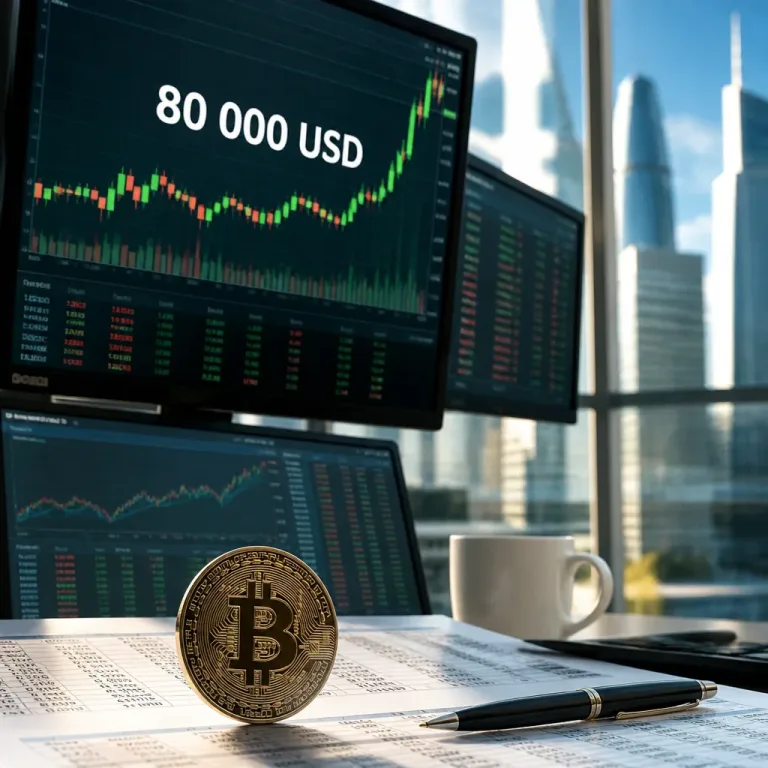 Le bitcoin reprend de la vigueur : bond au‑dessus de 80 000 USD lié à un choc macroéconomique