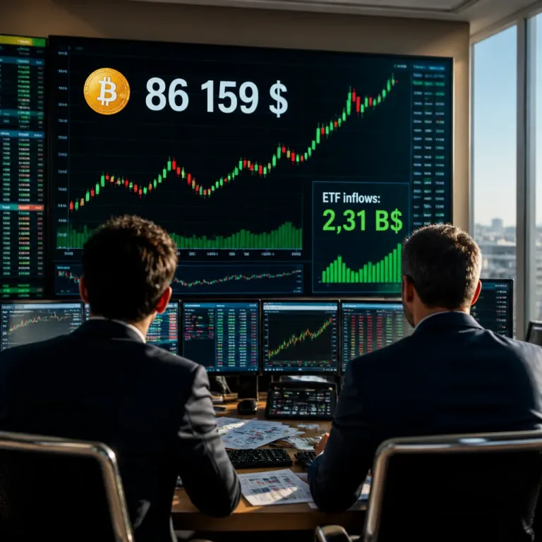 Le bitcoin franchit 86 000 $ soutenu par plus de 2,3 milliards $ d'achats d'ETF en quelques jours