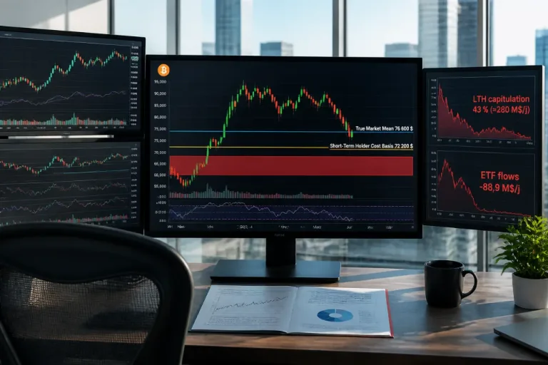 Bitcoin proche d’un creux selon Glassnode, mais les signaux de reprise ne sont pas réunis