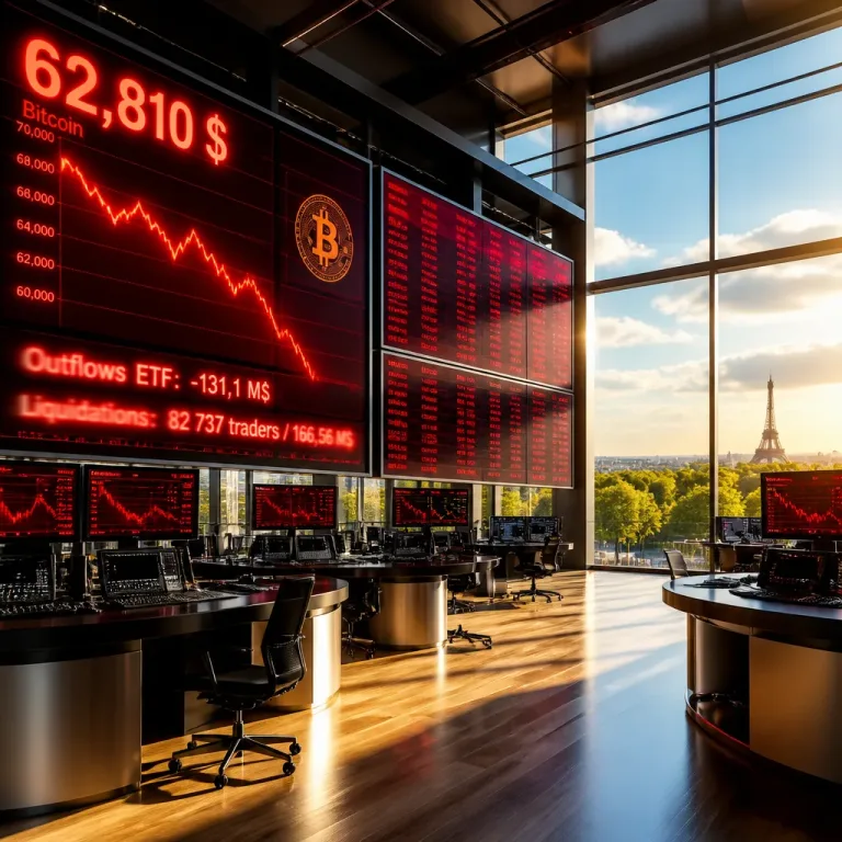 Bitcoin sous 63 000 $ : sorties d'ETF et liquidations marquent une semaine de tension