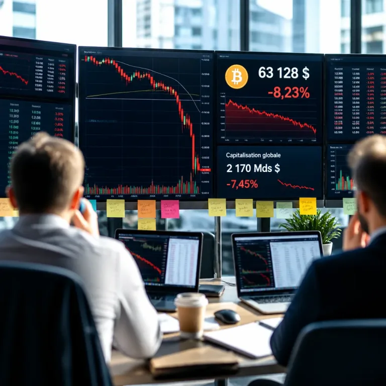 Bitcoin recule à ~63 000 $ avant une possible hausse des taux de la Fed