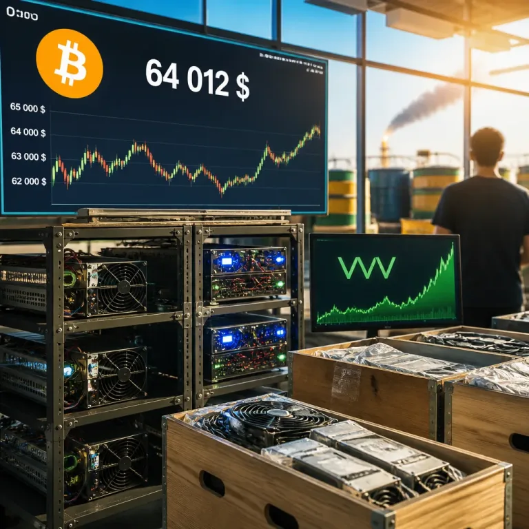 Le Bitcoin repasse au‑dessus de 64 000 $ pendant que les mineurs réduisent leur puissance pour l'IA