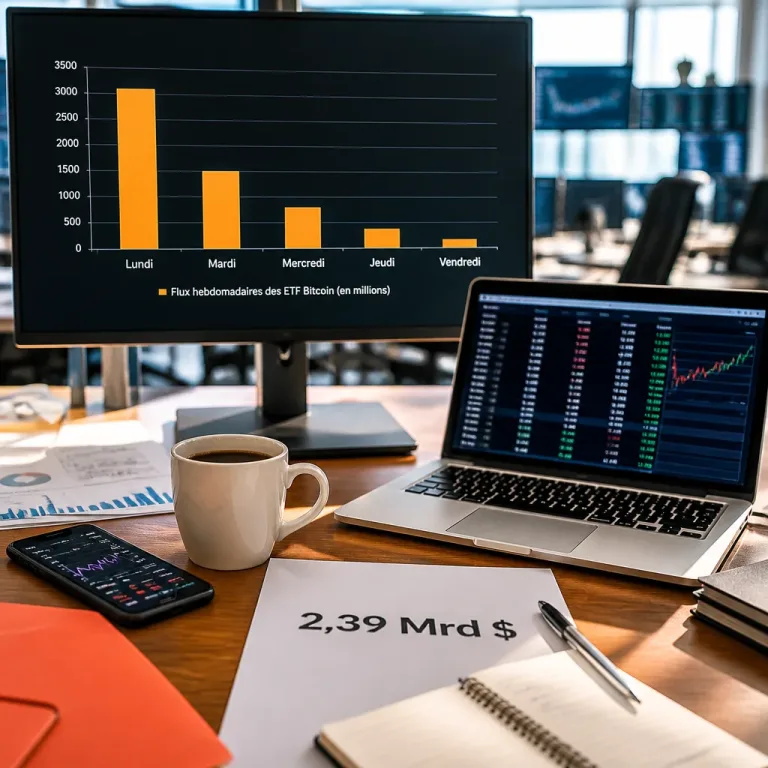 Les ETF Bitcoin enregistrent 2,39 milliards $ sur une semaine — la demande est-elle réelle ?