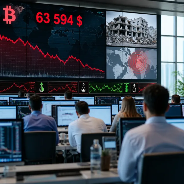 Le Bitcoin fléchit à 63 594 $ tandis que l'aversion au risque monte avec les tensions géopolitiques