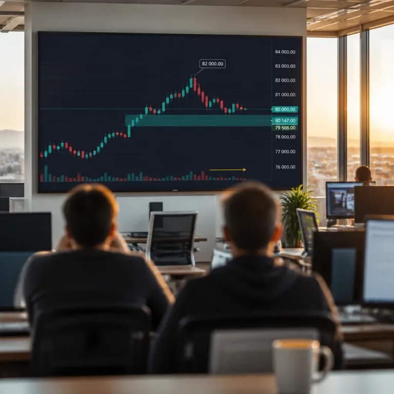 Bitcoin marque une pause autour de 80 000 dollars après l’échec à franchir 82 000