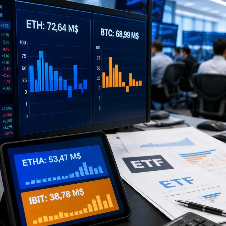 Les ETF Ethereum devancent ceux du Bitcoin, BlackRock capte l’essentiel des flux