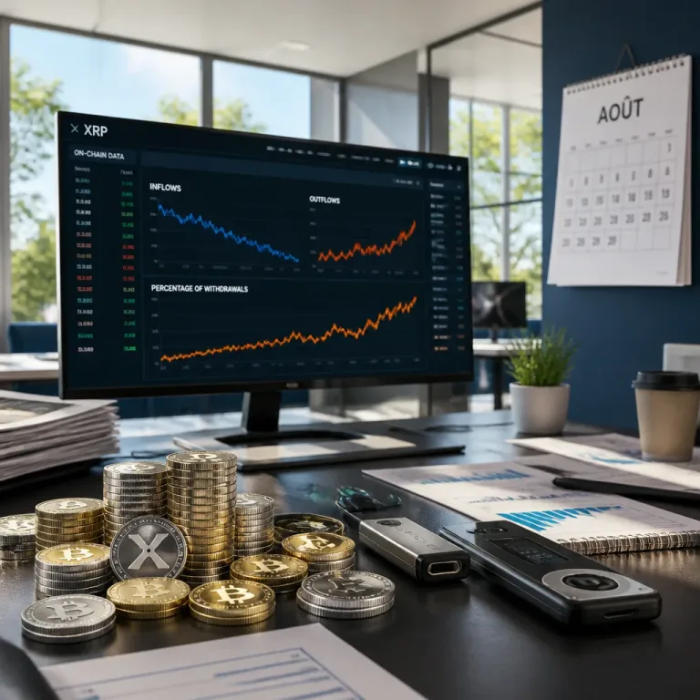 XRP : les signaux on‑chain montrent un retrait de la pression vendeuse à l'approche d'août