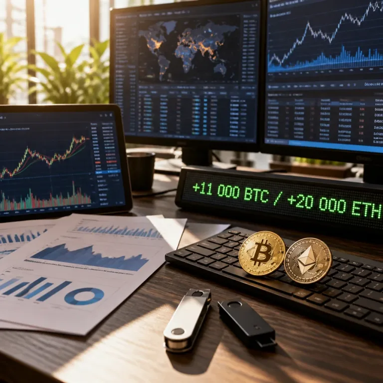 Les grandes adresses reprennent l'accumulation : 11 000 BTC ajoutés en une semaine, +20 000 ETH accumulés