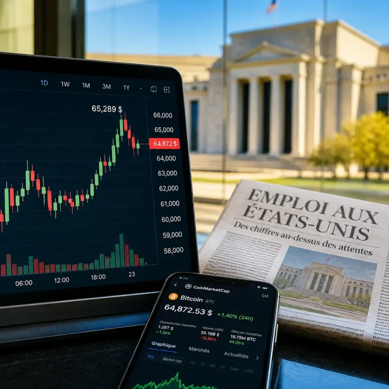 Le Bitcoin reprend de la hauteur après des chiffres de l'emploi américain inférieurs aux attentes