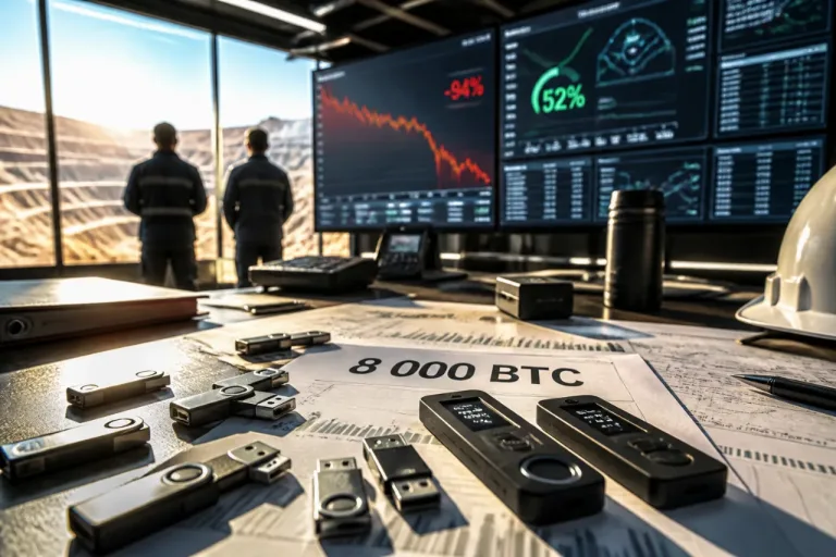 American Bitcoin dépasse les 8 000 BTC : bilan contrasté entre trésorerie en cryptos et effondrement boursier